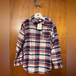 Brand New With Tags Flannel Shirt Crazy 8 Boys Size Small